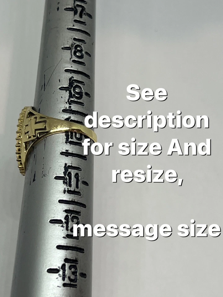 Sale GOLd 14k mens ring Cross St saint jude San juda solid oro 10 ask 8 9 11 12 - Image 2 of 4