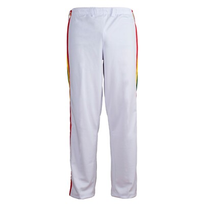 Unisex Weiß Reggae Erwachsene Jamaica Sport Abadas Kampfsport Training Hose