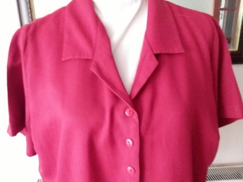 BERKERTEX - WOMENS PAPRIKA RED SHORT SLEEVE TOP - SIZE 20 - Picture 2 of 6