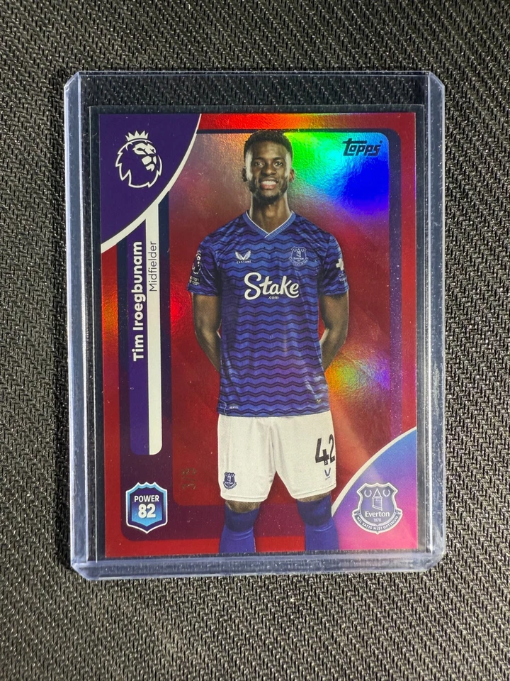 2025-26 Topps Premier League - Tim Iroegbunam /5 RED - Image 2 of 3