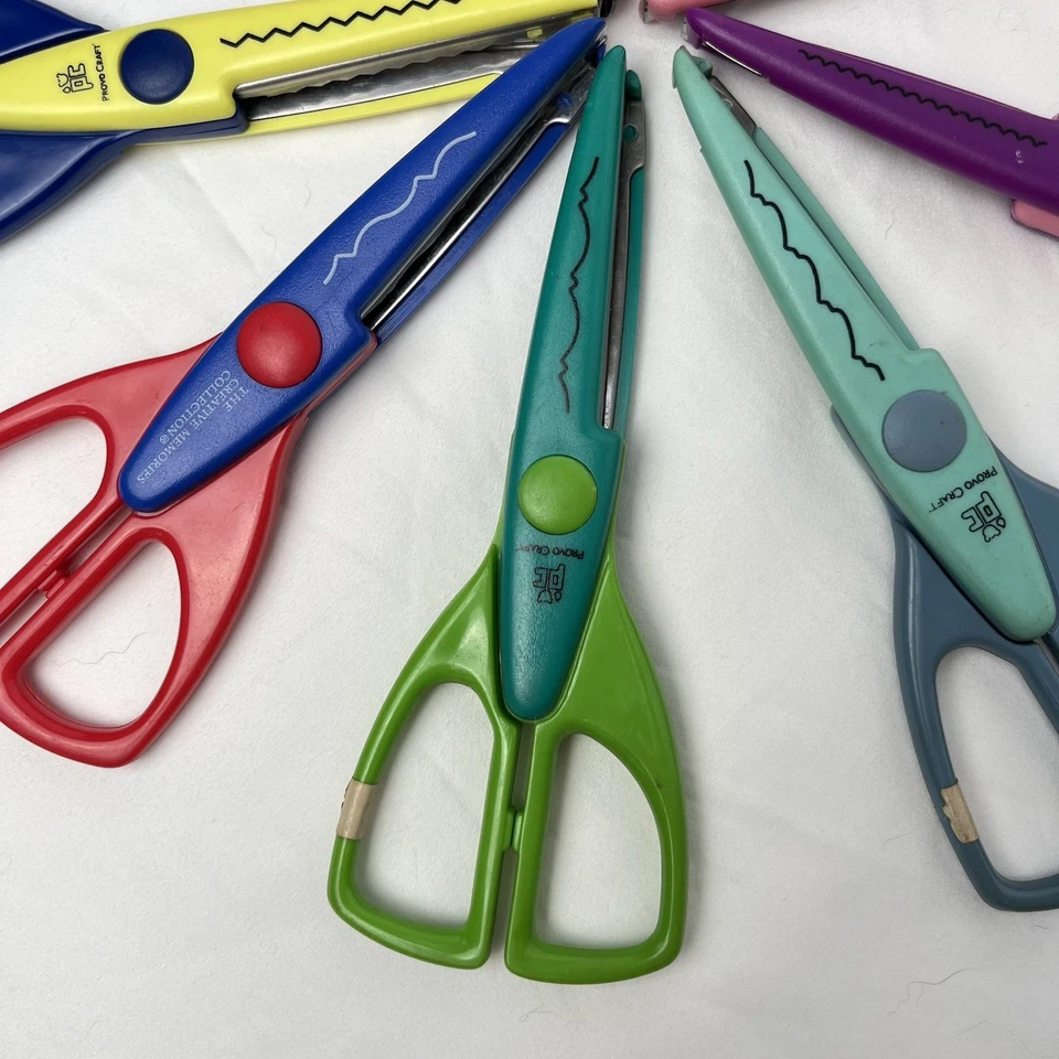 Provo Craft Paper Shapers Crafting Scissors Lot 9 Scrapbooking Decorative Edge - Image 3 of 4