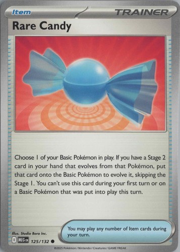 2025 POKÉMON MEGA EVOLUTION #125 CANDY RARE