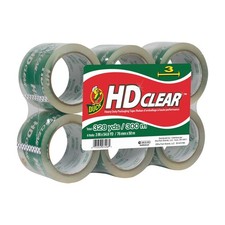 Duck Brand HD Packaging Tape: 3 in. x 54.6 yds. Clear 6-pack 307352