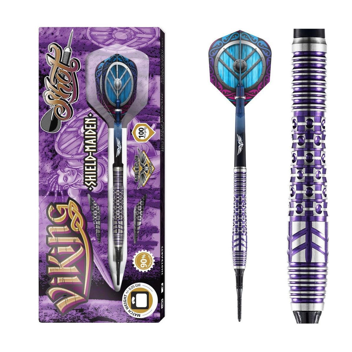 Shot Viking Shield Maiden 90% Tungsten Soft Tip Darts - 18g