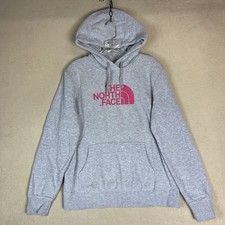 The North Face Hoodie Womens L Gray Pouch Pocket Long Sleeve Pullover Sweatshirt