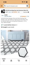 Art3d 30-Pack Hexagon Peel and Stick Flooring Tile Marble Look