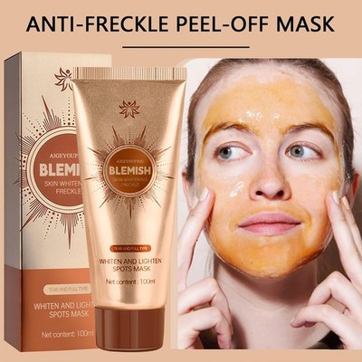 Whiten & Lighten Skin Peel-Off Facial Mask Anti-Freckle Deeply Clean Pore Spots