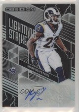 2018 Panini Obsidian Lightning Strike Auto 90/96 Marcus Peters #LS-5 Auto ly9