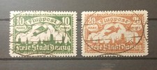 Danzig Flugpostmarken Mi. 117-118 gestempelt Danzig