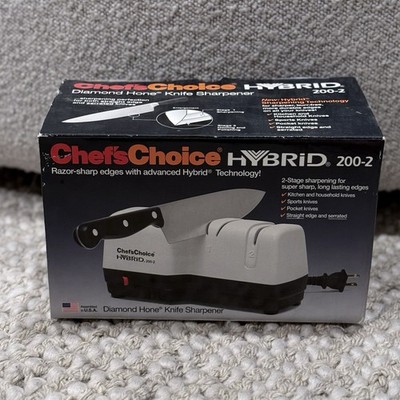 Chef's Choice Hybrid Electric Diamond Hone Knife Sharpener 200-2 New Never Used