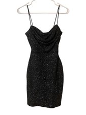 Windsor Mini Sparkle Dress Women’s Small Black Bodycon Cocktail Party Whimsigoth
