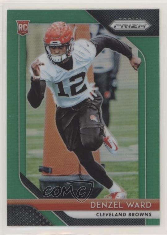 2018 Panini Prizm Rookie Green Prizm Denzel Ward #241 03rx