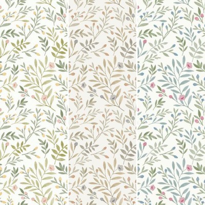Salbei Blau Neutral Vinyltapete Leafy Trail Tapete Paste The Wall