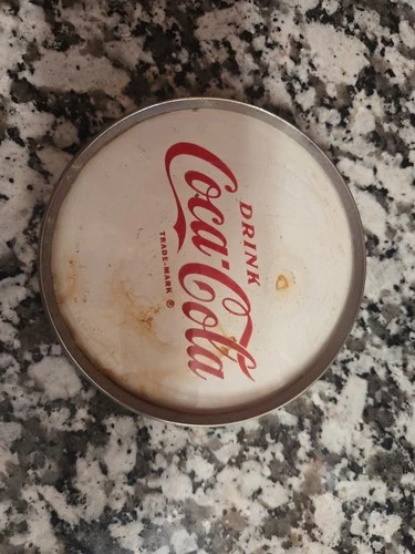 Vintage Coca-Cola Advertisement Display With Metal Stand