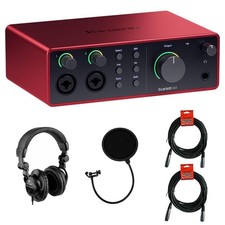 Focusrite Scarlett 4i4 USB-C Audio/MIDI Interface 4th Gen Bundle