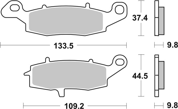 Bremsbelagsatz Scheibenbremse Prime - Sinter - Sp Brembo 07SU16SP FüR Suzuki-image