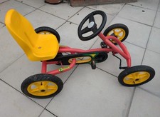 Berg Buddy Pedal Go Kart Ride-On Red Frame Yellow Seat Age 3-7 Years