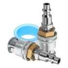  1 Set Tire Inflator Fitting With Locking Air Chuck Barb For Efficient Tire