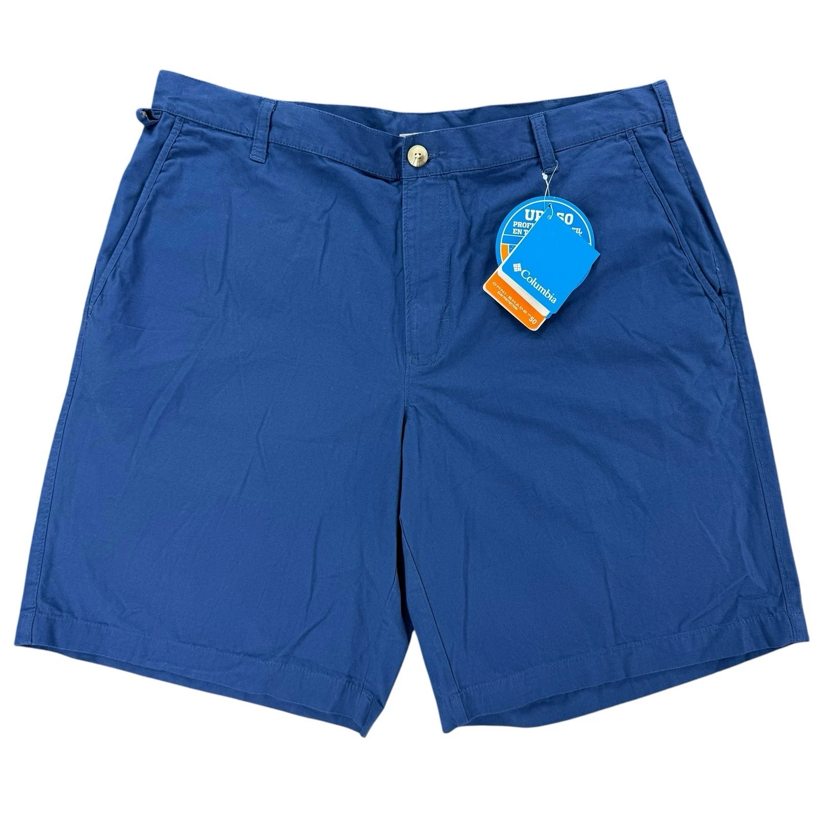 Columbia PFG Mens Bonefish Fishing Shorts 10" Size 38 Stretch Navy