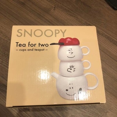 Peanuts SNOOPY Cup And Teapot Set Tea For Two Charlie Brown Woodstock jp
