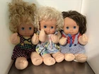 3 VINTAGE MATTEL MAGIC NURSERY Baby Dolls 1989 Original Clothes, Need Cleaning