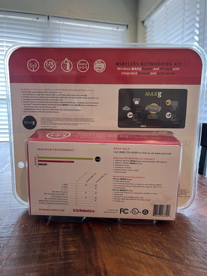 U.S. Robotics Wireless Networking Kit 802.11g & PC Card. New In Package Bundle - Image 3 of 3