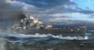 Trumpeter 06744 - HMS Exeter - Maßstab 1/700 - Montagekasten aus Kun (US IMPORT)