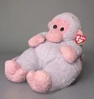Ty Monkeybaby Rattle Toy Vintage 1999 Soft Plush Pink & Purple Pillow Pal
