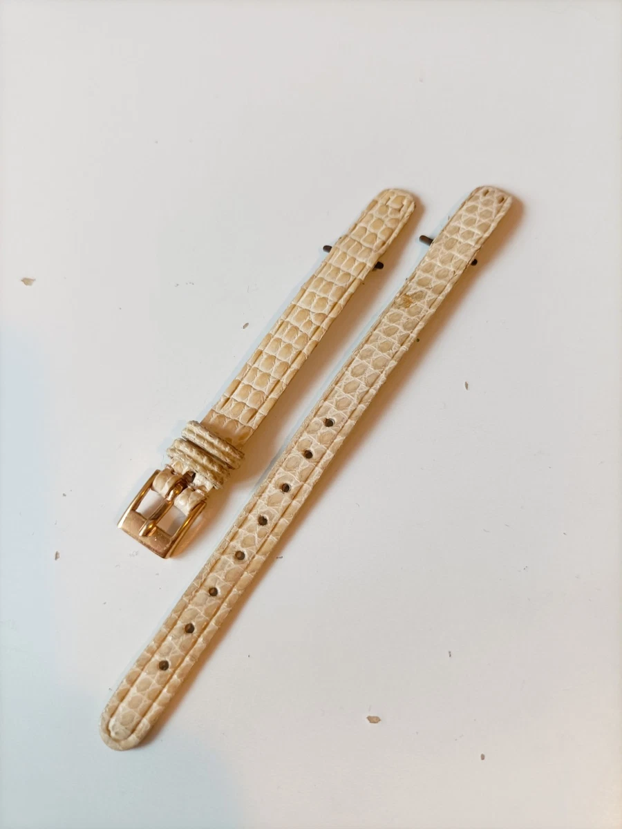 CINTURINO ANSA APERTA VERA LUCERTOLA PER ANSE FISSE FIBBIA INOX O - Foto 2