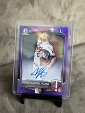 2025 1st Bowman Chrome Andrew Morris Auto CPA-AMO Purple Refractor # /250