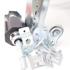 AWITALIA Kit rullo tapparella da 60 mm per motore elettrico, calotta telescopica