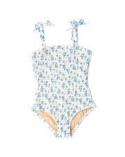 Shade Critters Cottage Rose Terry Smocked Swimsuit 12-18M