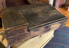Vintage Slant Top Desk  Podium Maître D' Station Phone Desk 1800's Concierge