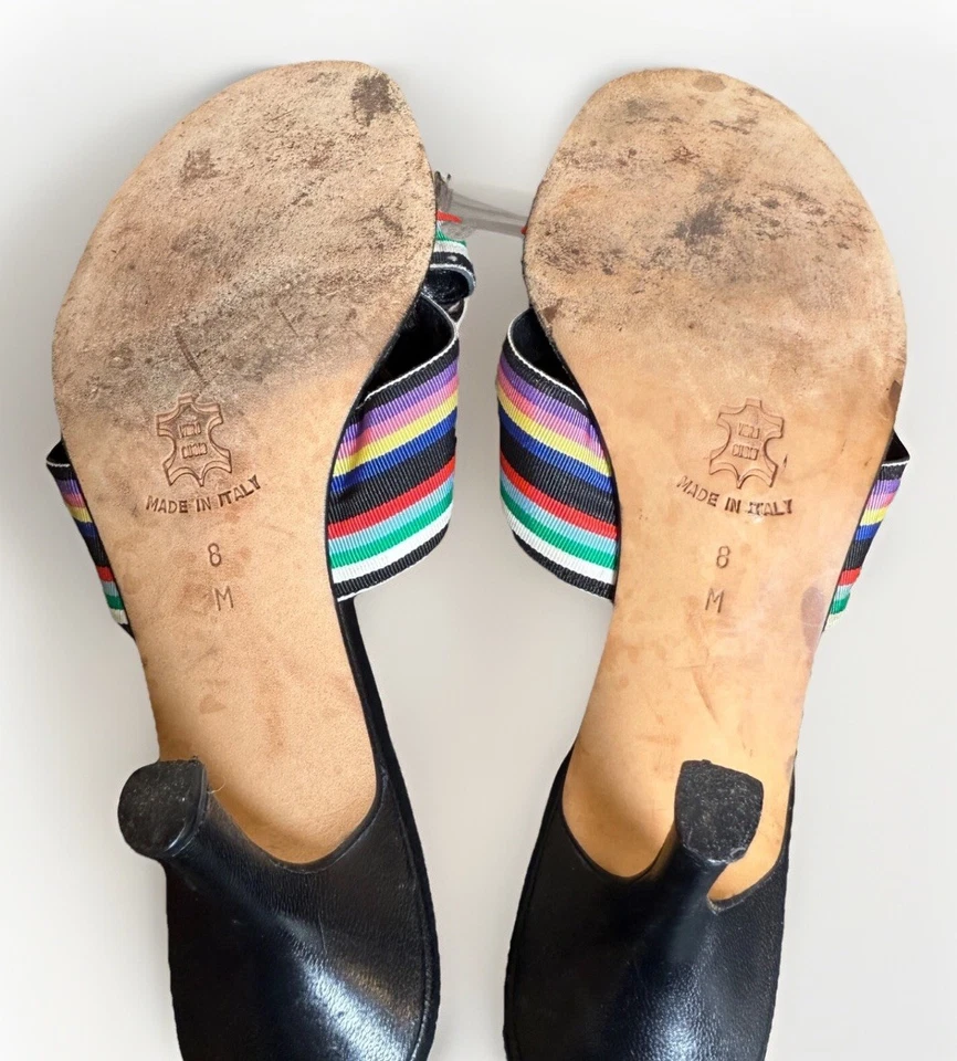 Isaac Colorido Gatito Tacón Diseñador Isaac Mizrahi Italiano Para Mujer Talla 8 Foto 4 de 4