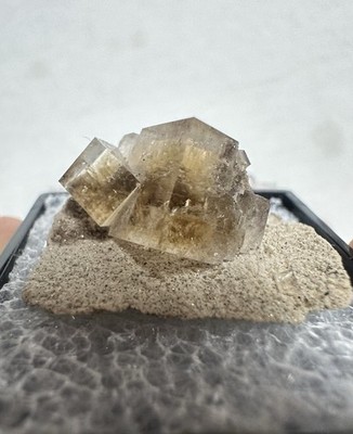 Fluorite Thumbnail, Dufferin Quarry, Ontario Canada