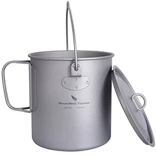 Boundless Voyage Titanium Mug 750-1250ml Titanium Cooker Suitable for Cooking
