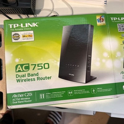 TP-LINK Archer C20i Wireless AC750 Dual Band 4-Port Internet WiFi Router w/USB
