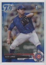 2017 Bowman Draft Chrome Blue Refractor 70th Anniversary 63/200 Alex Lange 4l3