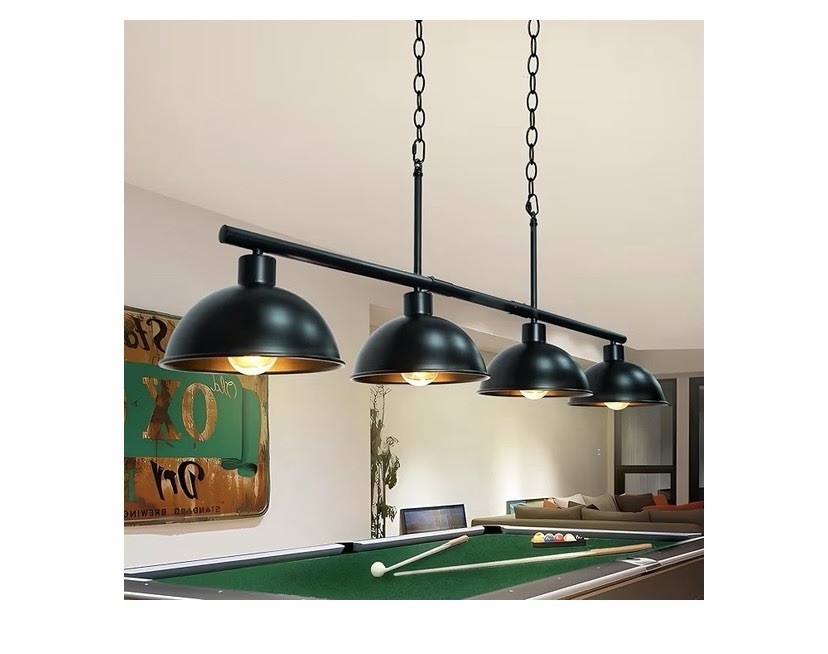 Lámpara de mesa de billar ajustable de 7' 8' para colgar luces de billar, 4 luces