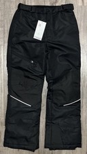 Swiss Tech Youth Kids Black Snow Ski Pants Insulated L 10-12 Adjustable Waist
