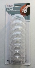 NEW Inaya 4 Pack Baby Safety Door Knob Covers Clear Childproof Easy Install