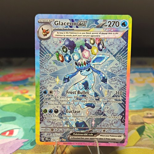 The Pokémon Company Glaceon ex 150/131 Prismatic Evolutions SIR Holo 270 HP