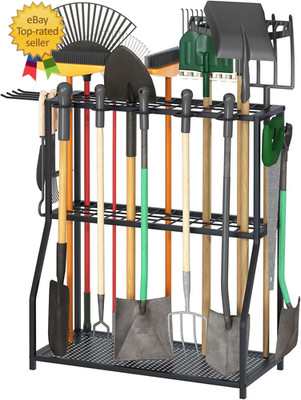 Organizer Yard Tool Storage Rack,Garden Organizer,Steel Yard Tool Racks to Store