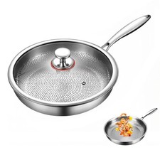 Unbeschichtete Bratpfanne aus reinem Titan, a...