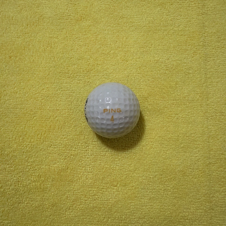 PING Karsten Golf Ball - Black/White/Gold #4 - Hawaii ECLIPSE Logo 1991 - NEW! - Image 3 of 3