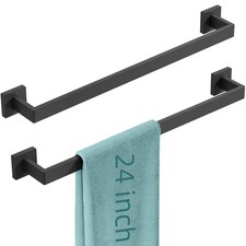 Bathroom Towel Bar, Towel Racks for Bathroom Wall Mounted Black