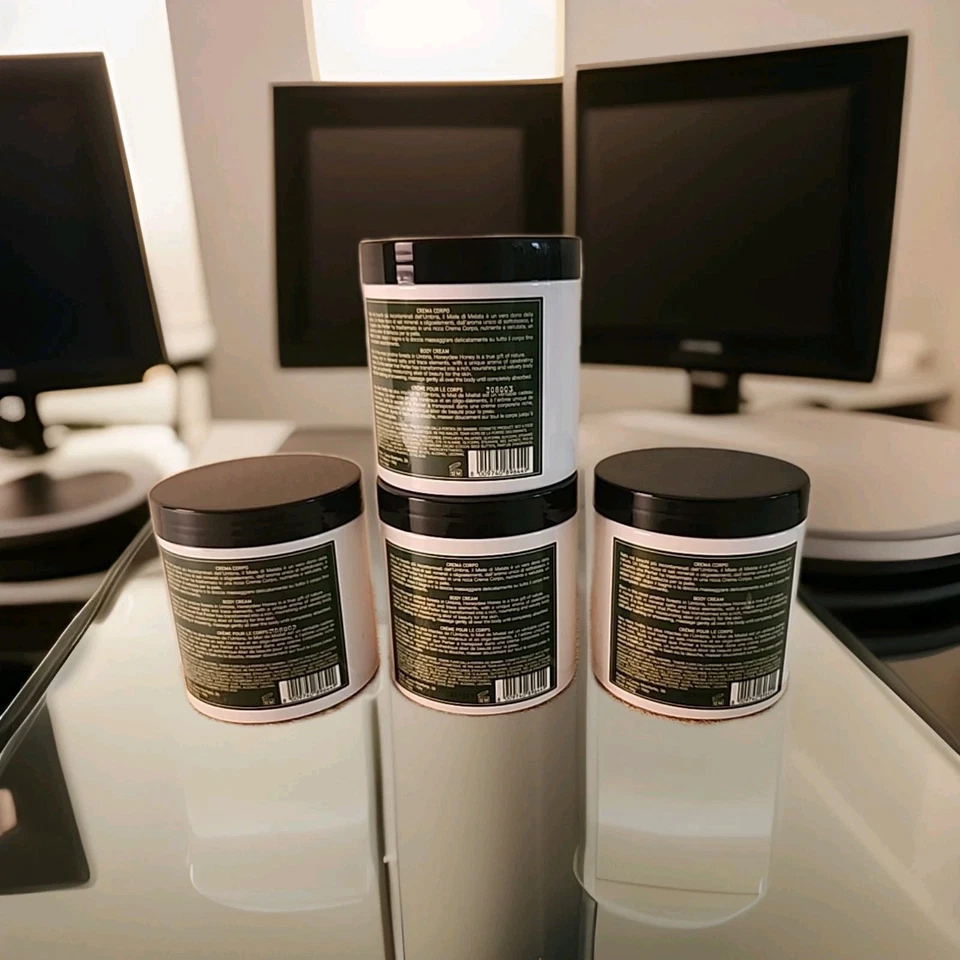 4x Perlier Miele di Bosco Honeydew Honey Body Cream 16.9oz Supersize NEW Sealed - Image 3 of 4