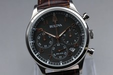 [con scatola] Orologio Uomo Bulova Precisionist 96B356 Cronografo Data Quarzo...