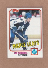 1981-82 TOPPS HOCKEY IAN TURNBULL #42 MAPLE LEAFS NM/NM+ *A47138