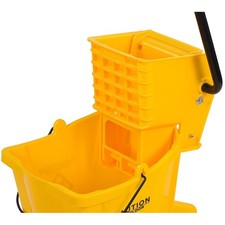 Compact  Capable 26-Quart Polypropylene Mop Bucket, Yellow